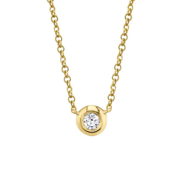Bailey Yellow Gold and Diamond Pendant Shy Creation SC55012538